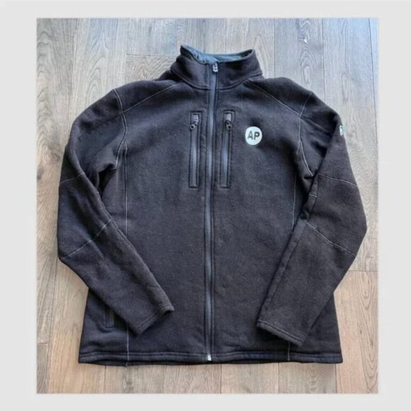 Kuhl Interceptr Full Zip Fleece Jacket Size XL Black Warm Outdoor Hiking Active - Picture 1 of 10